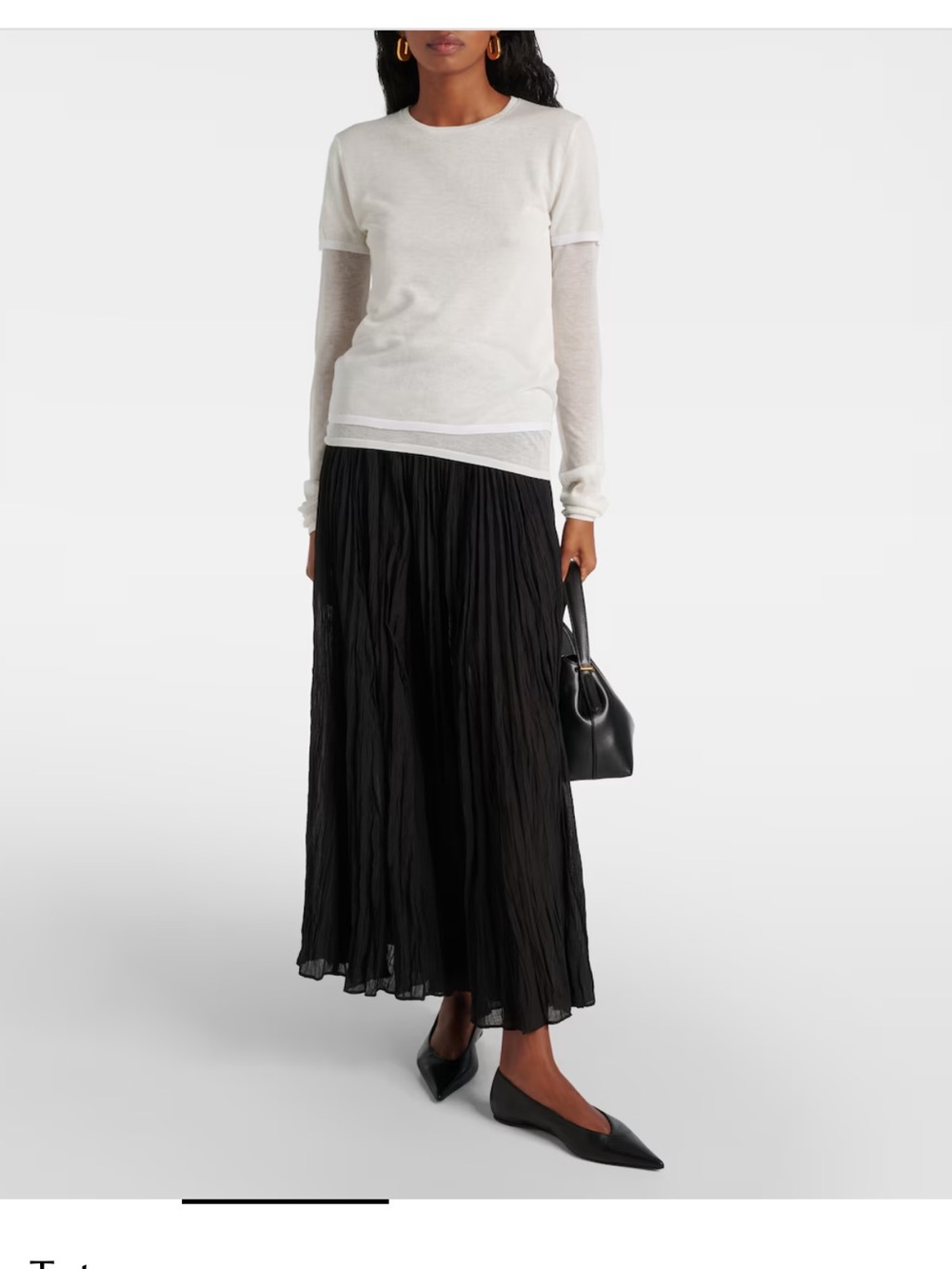 Toteme Women's Layered Jersey Top Size XXS